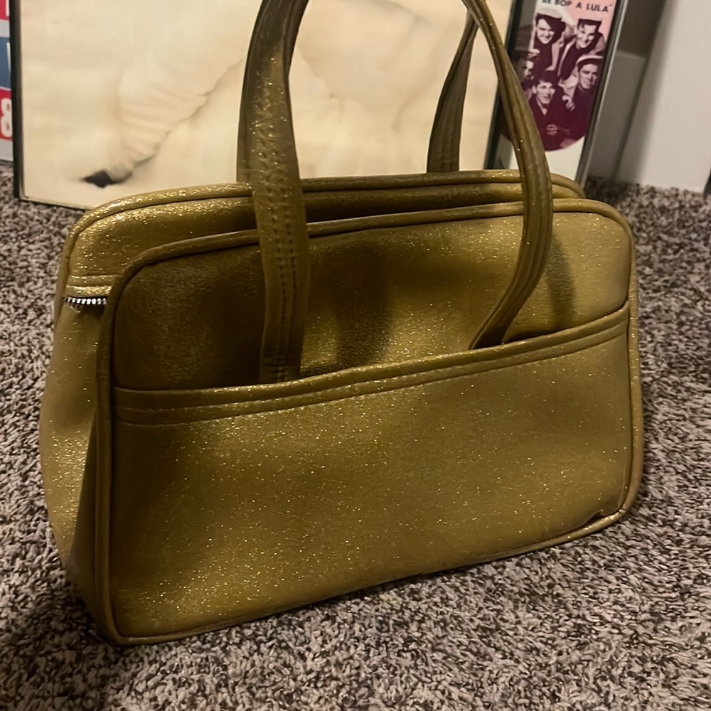 Vintage gold flake purse